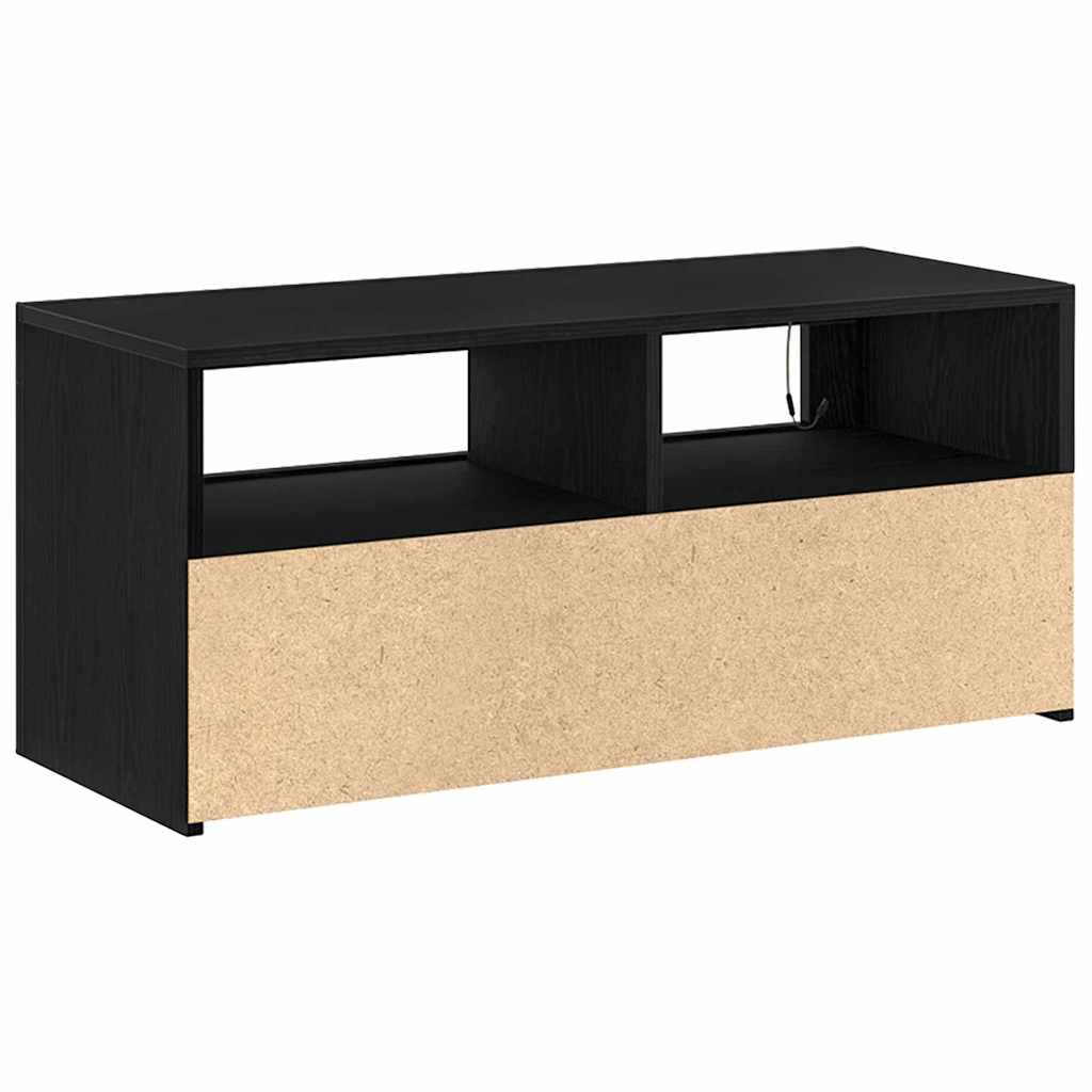 Gabinete para TV Carvalho Preto 90 x 35 x 40 cm
