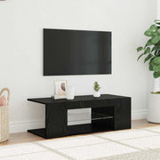 Gabinete para TV com gaveta Carvalho Preto 90 x 39 x 30 cm