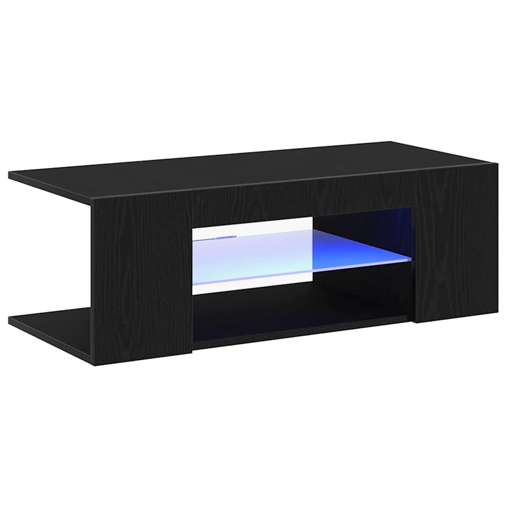 Gabinete para TV com gaveta Carvalho Preto 90 x 39 x 30 cm
