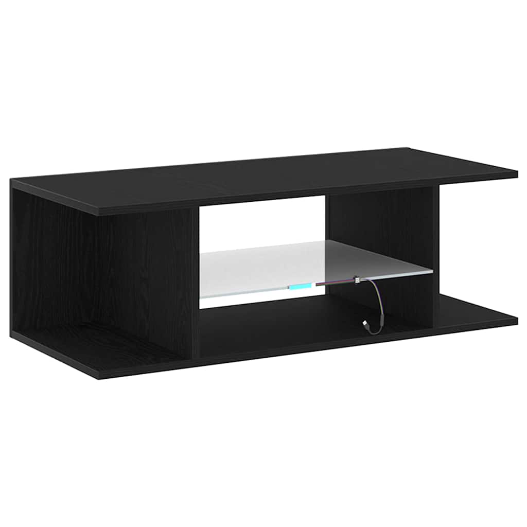 Gabinete para TV com gaveta Carvalho Preto 90 x 39 x 30 cm