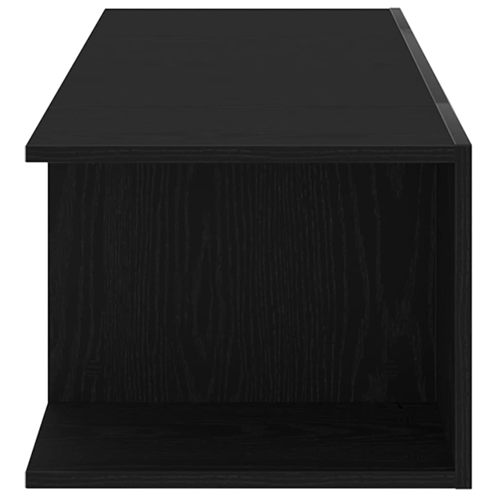 Gabinete para TV com gaveta Carvalho Preto 90 x 39 x 30 cm