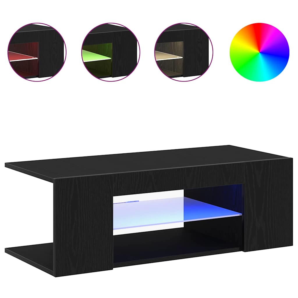 Gabinete para TV com gaveta Carvalho Preto 90 x 39 x 30 cm