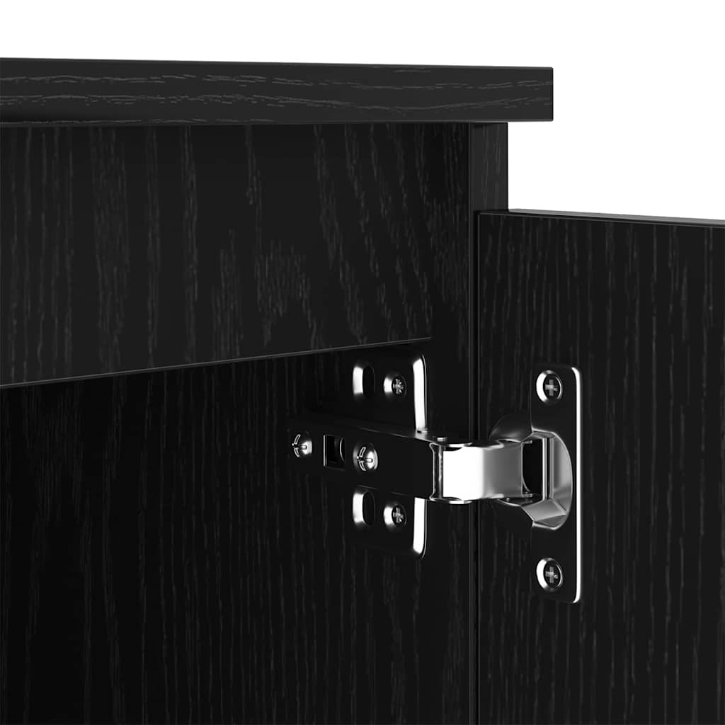 Gabinete para TV Carvalho Preto 140 x 38,5 x 36 cm