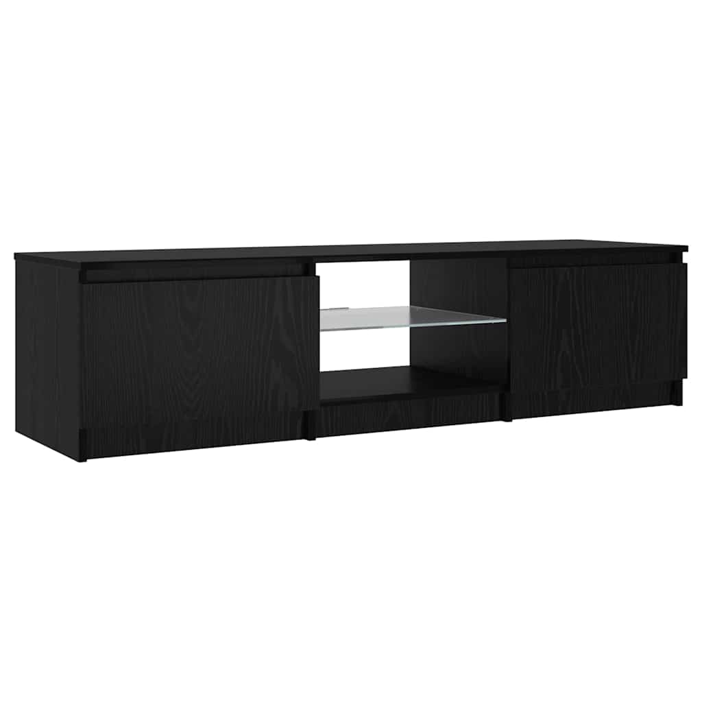 Gabinete para TV Carvalho Preto 140 x 38,5 x 36 cm