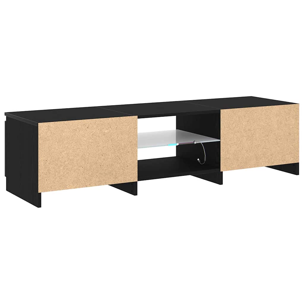 Gabinete para TV Carvalho Preto 140 x 38,5 x 36 cm