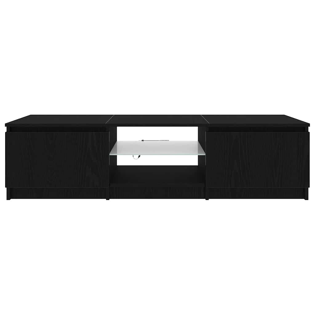 Gabinete para TV Carvalho Preto 140 x 38,5 x 36 cm