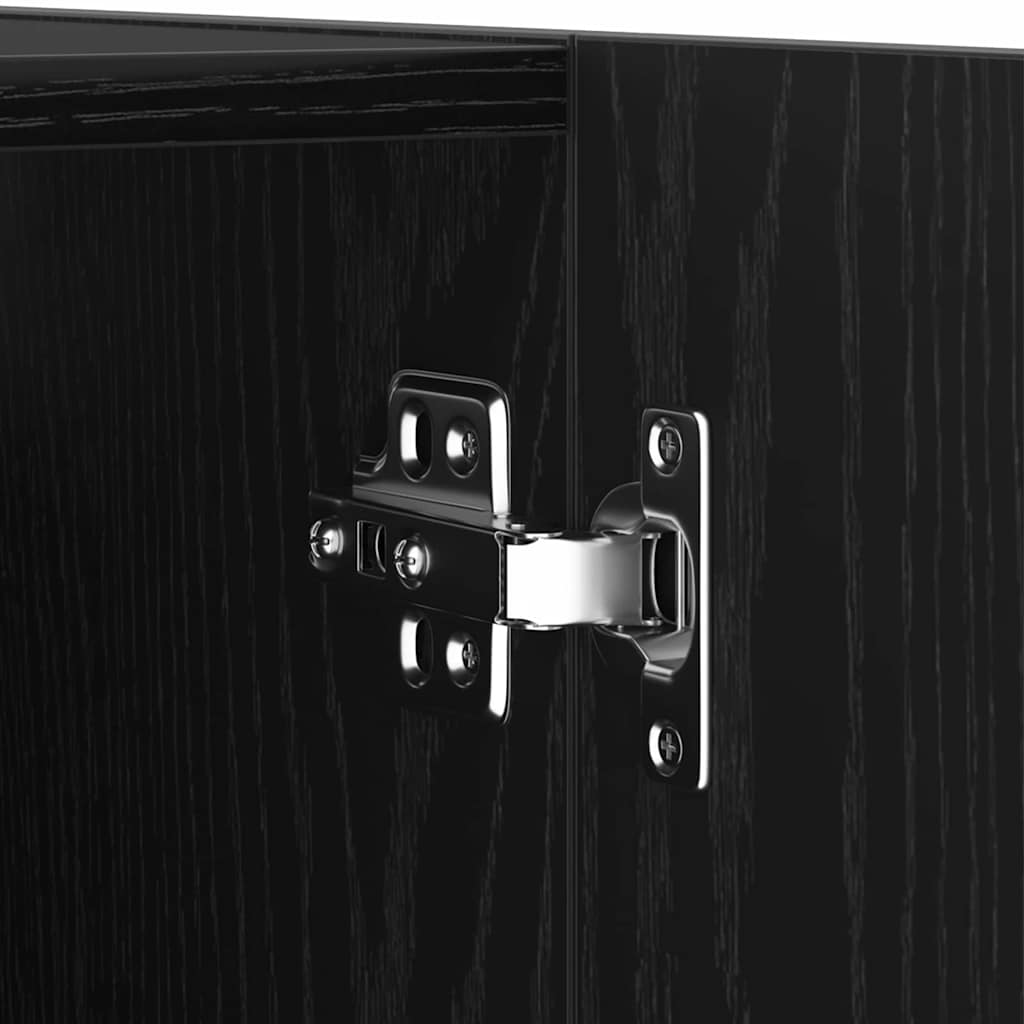 Conjunto de móvel de TV Carvalho Preto 30,5 x 30 x 110 cm