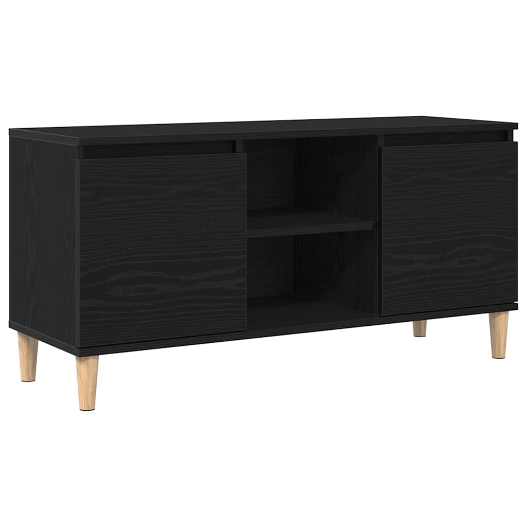 Gabinete para TV Carvalho Preto 102 x 35 x 50 cm