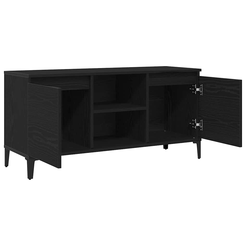 Gabinete para TV Carvalho Preto 102 x 35 x 50 cm