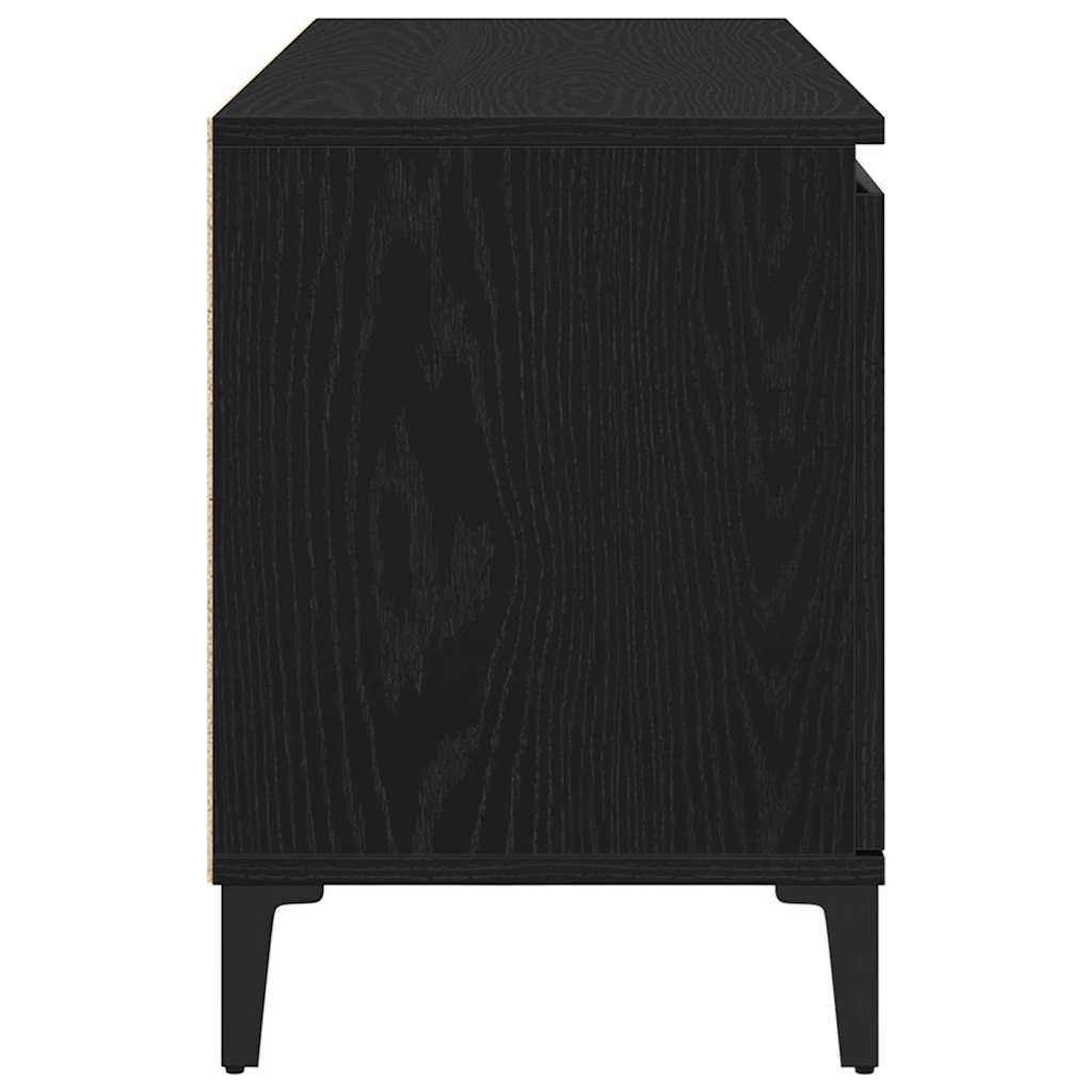 Gabinete para TV Carvalho Preto 102 x 35 x 50 cm
