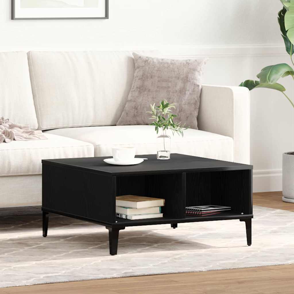 Mesa de centro Carvalho preto 60 x 60 x 30 cm