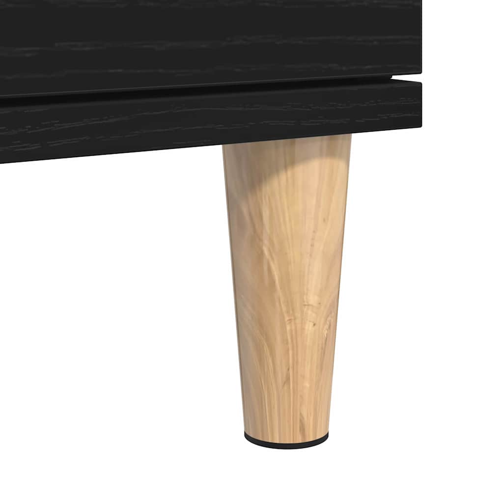 Aparador Carvalho Preto 60 x 35 x 70 cm Madeira processada