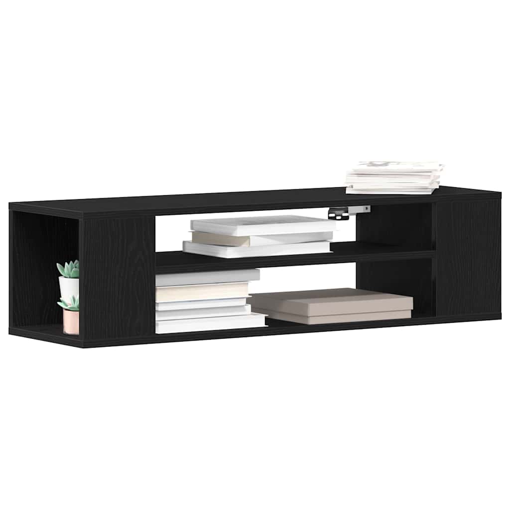 Gabinete para TV Carvalho Preto 100 x 30 x 26,5 cm