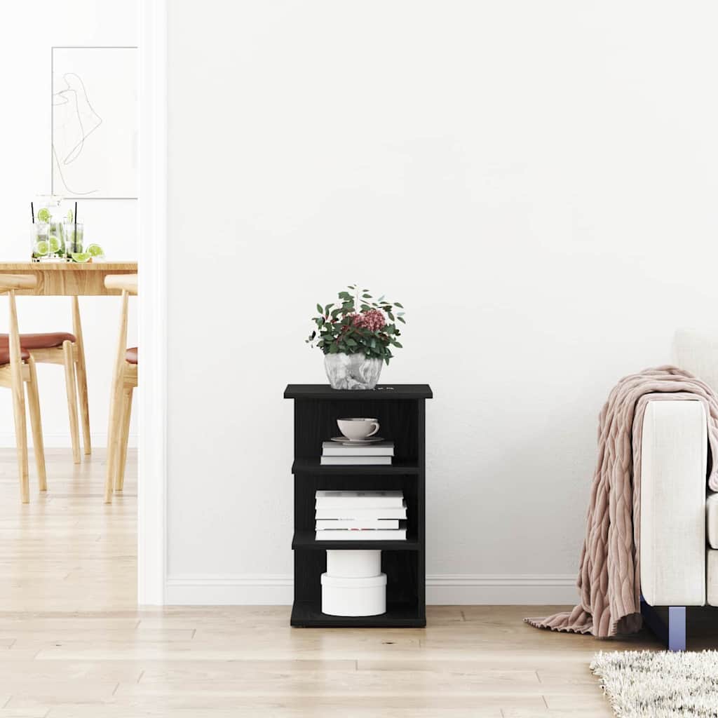 Armário lateral Carvalho Preto 35 x 35 x 55 cm