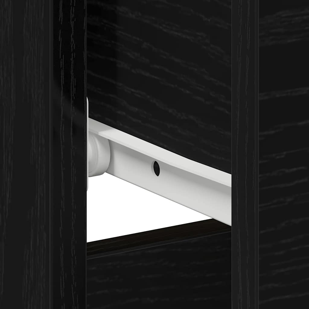 Armário de Cabeceira com gaveta Carvalho preto 40 x 40 x 50 cm