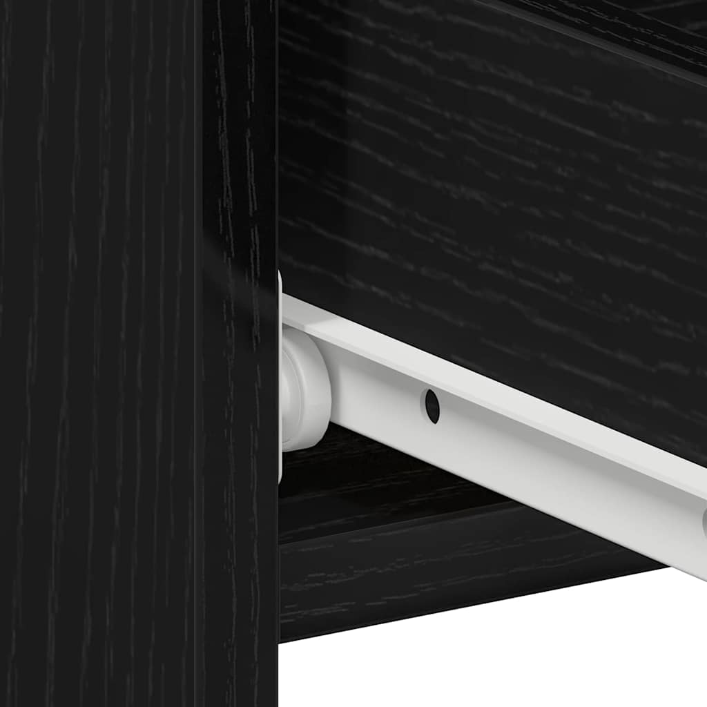 Armário de Cabeceira 2 pcs Carvalho preto 40 x 35 x 62,5 cm