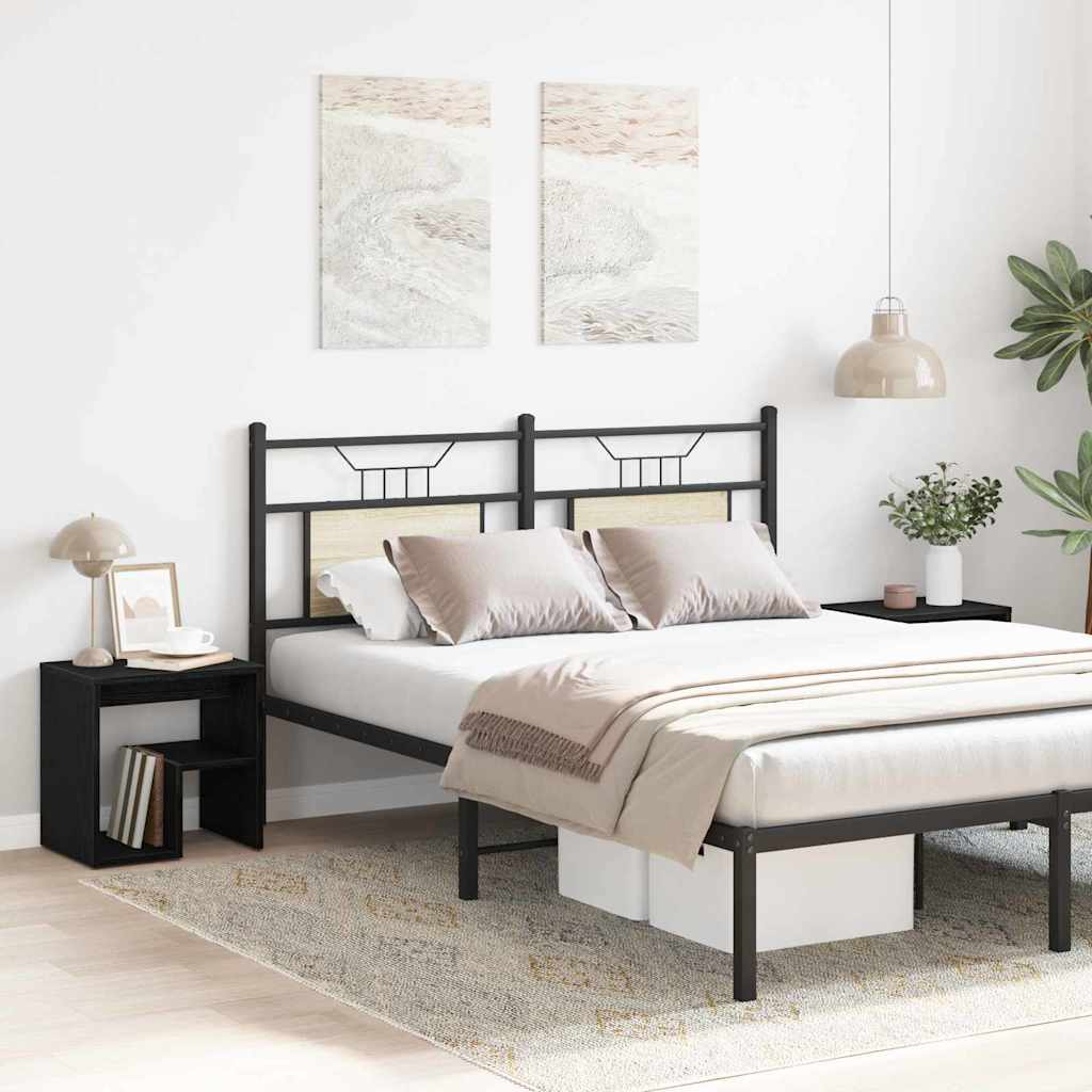 Armário de Cabeceira 2 pcs Carvalho preto 40 x 30 x 40 cm