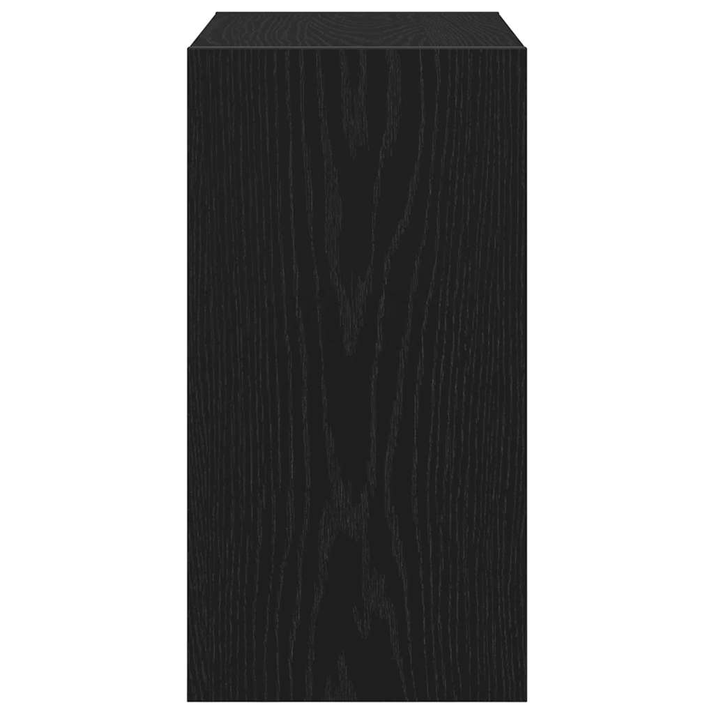 Mesa Lateral Carvalho preto 50 x 26 x 50 cm Madeira processada