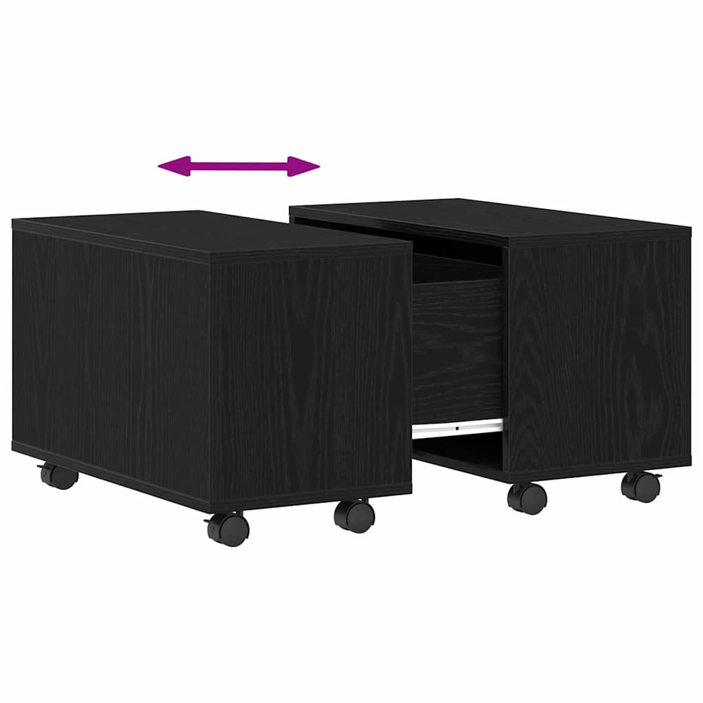 Mesa de centro Carvalho preto 60 x 60 x 38 cm