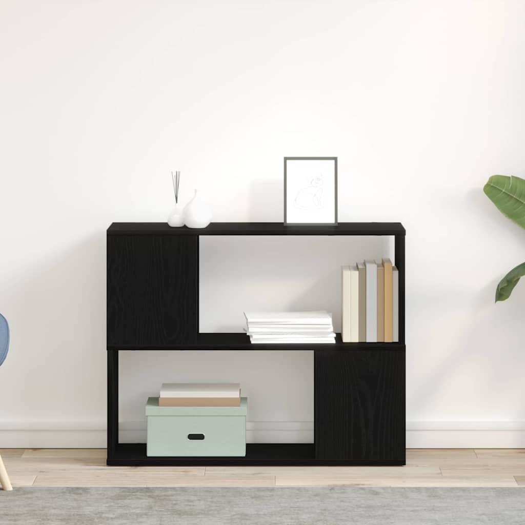 Conjunto de móvel de TV Carvalho Preto 80 x 24 x 63 cm