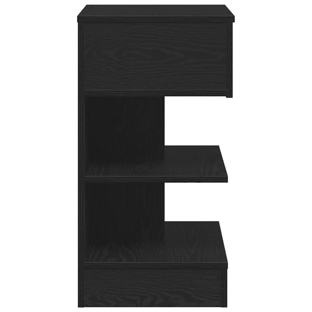 Armário de Cabeceira com gaveta Carvalho preto 40 x 35 x 65 cm