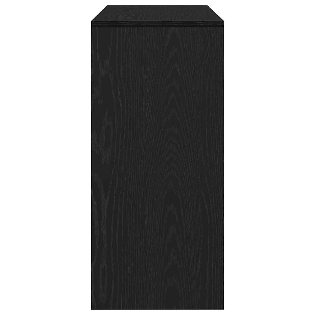 Aparador Carvalho Preto 100 x 35 x 76,5 cm Madeira processada