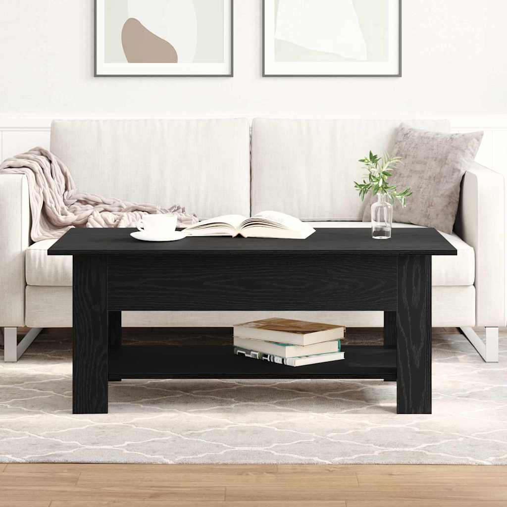 Mesa de centro Carvalho preto 102 x 55 x 42 cm