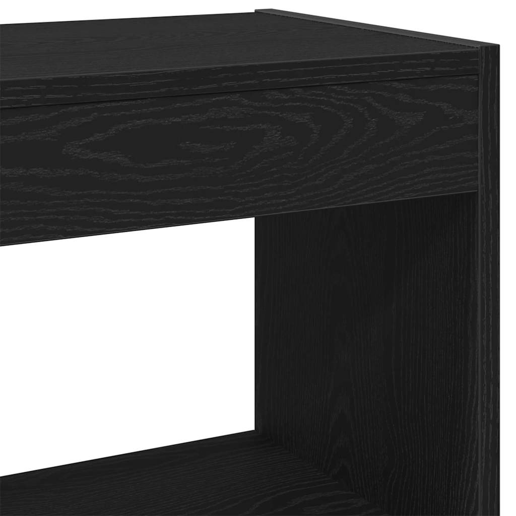 Gabinete de Livros Carvalho Preto 40 x 30 x 71,5 cm
