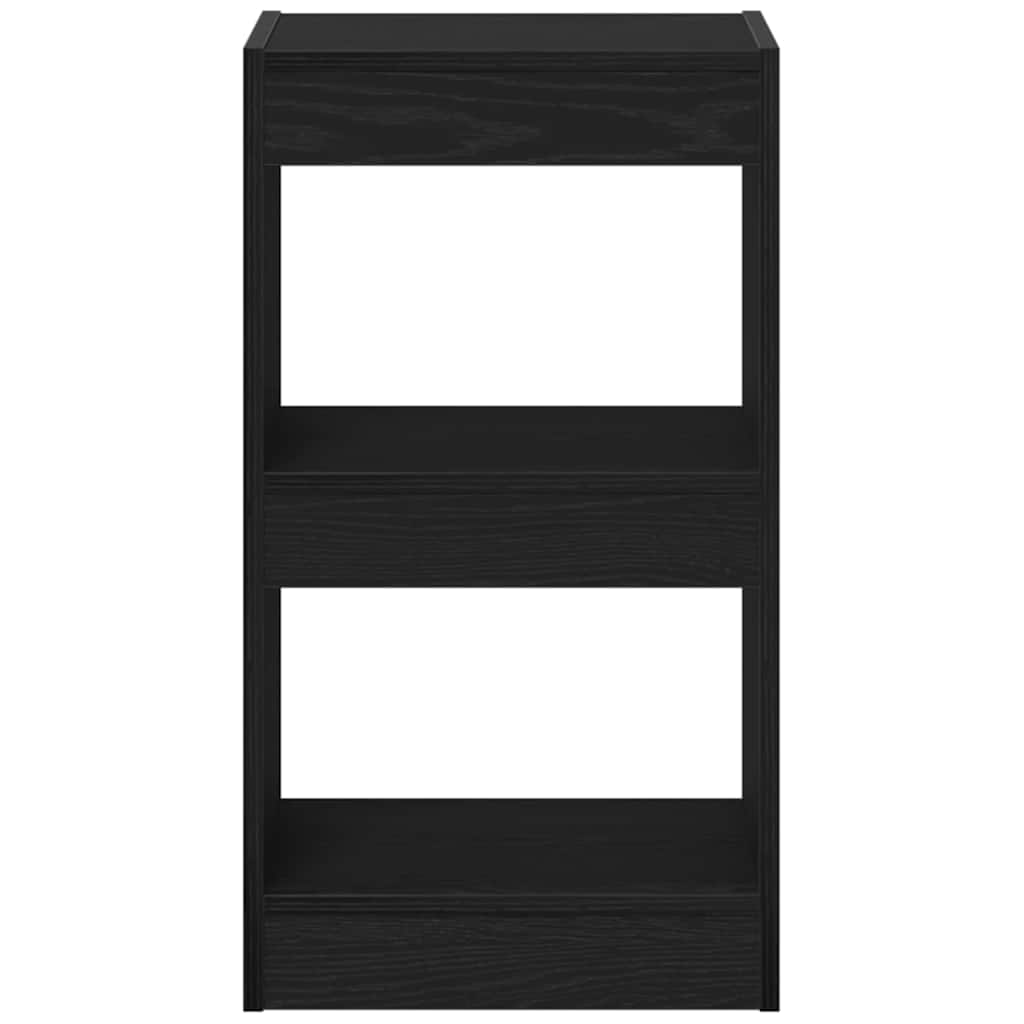 Gabinete de Livros Carvalho Preto 40 x 30 x 71,5 cm