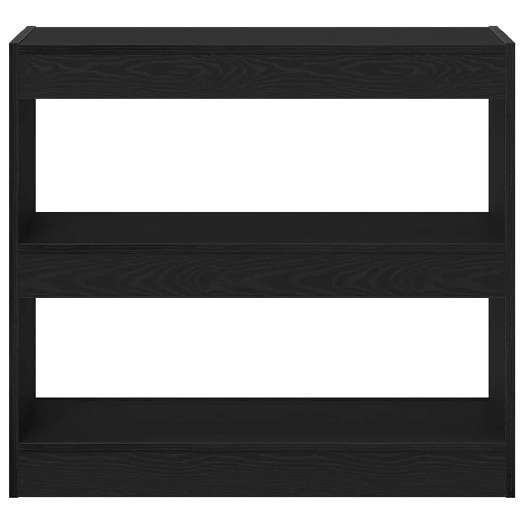 Gabinete de Livros 2 pcs Carvalho Preto 80 x 30 x 72 cm