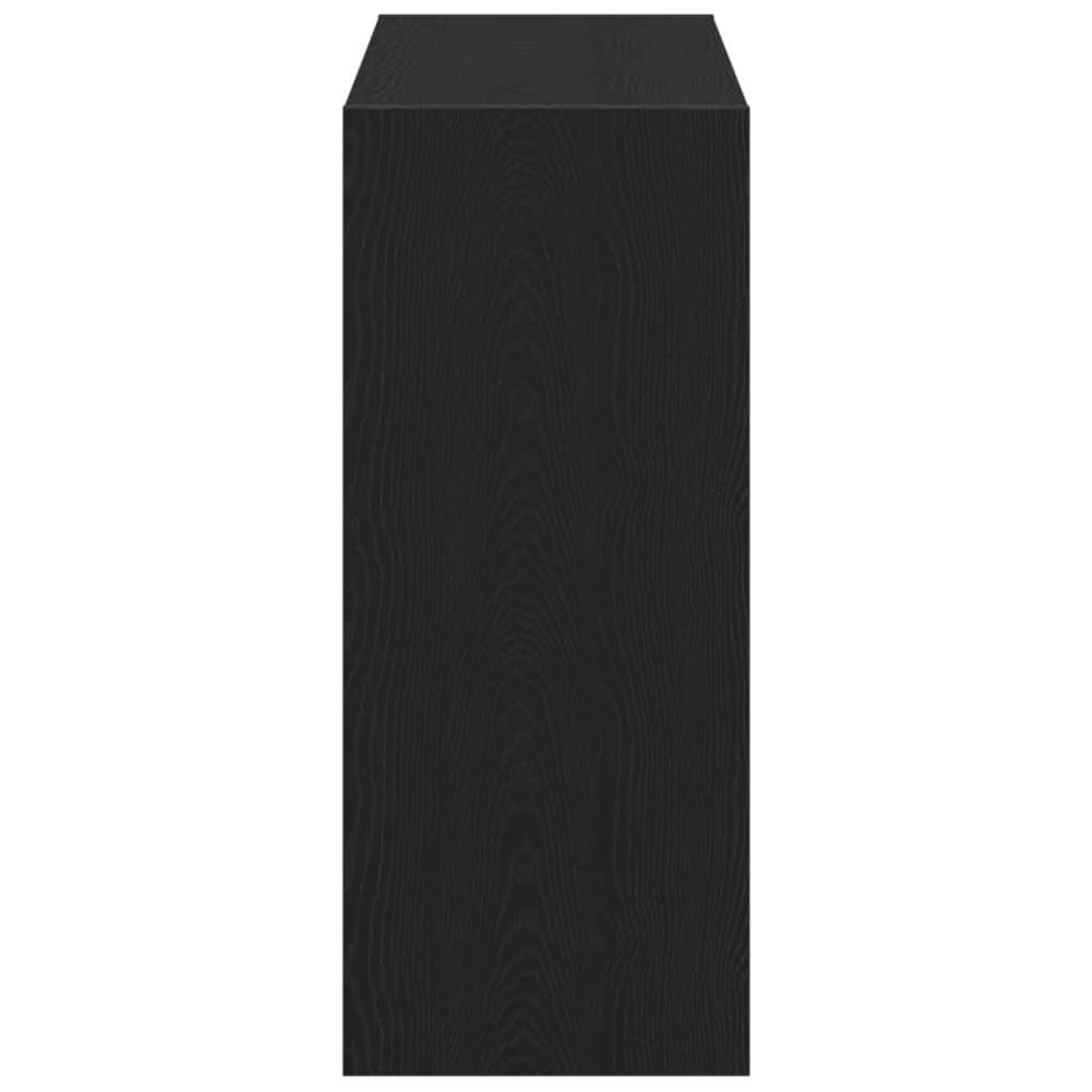 Gabinete de Livros 2 pcs Carvalho Preto 80 x 30 x 72 cm