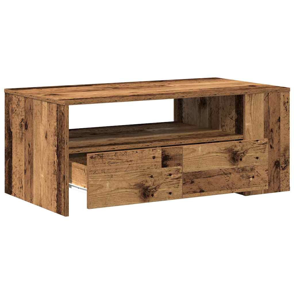 Mesa de centro with Drawer Madeira antiga 102 x 55 x 43,5 cm