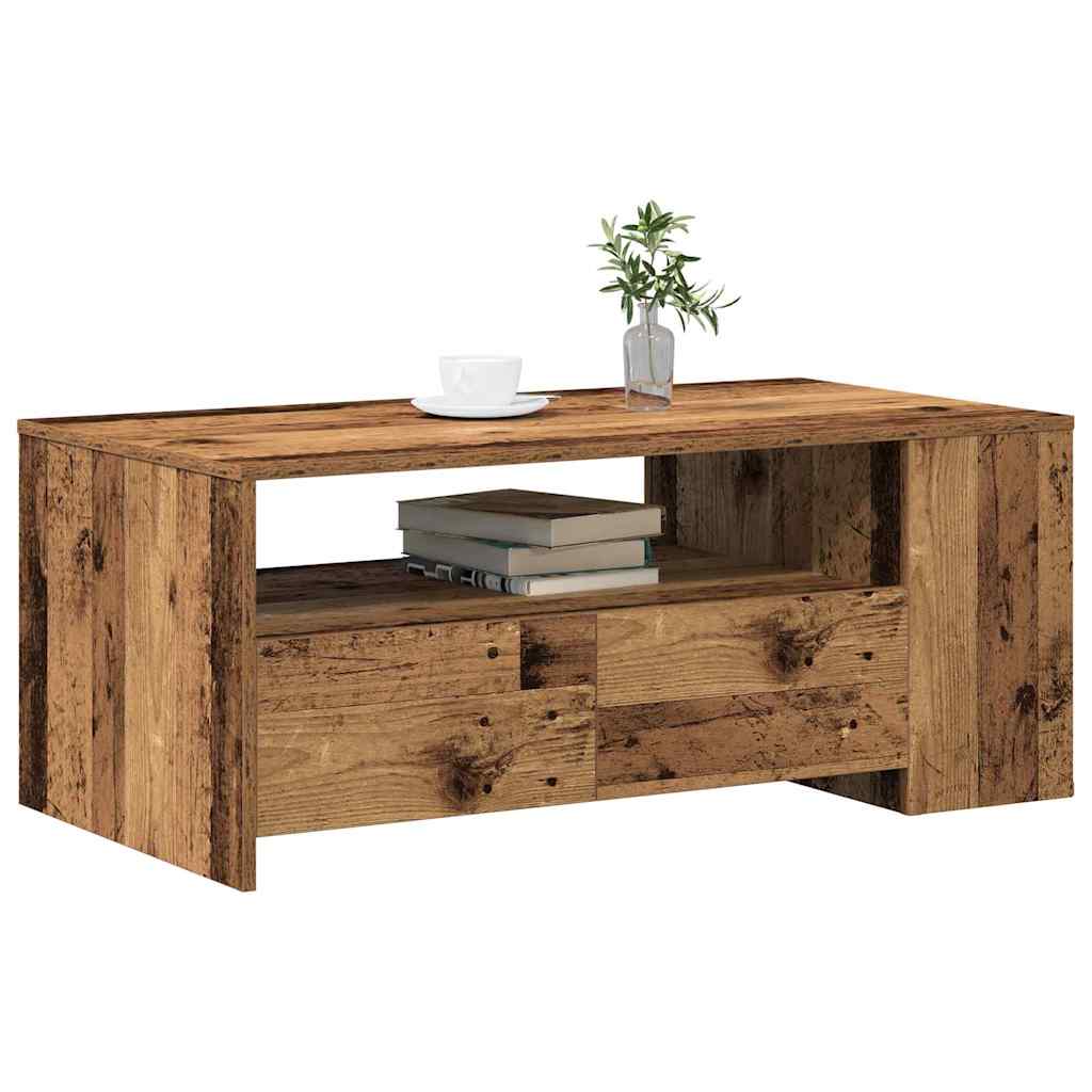 Mesa de centro with Drawer Madeira antiga 102 x 55 x 43,5 cm