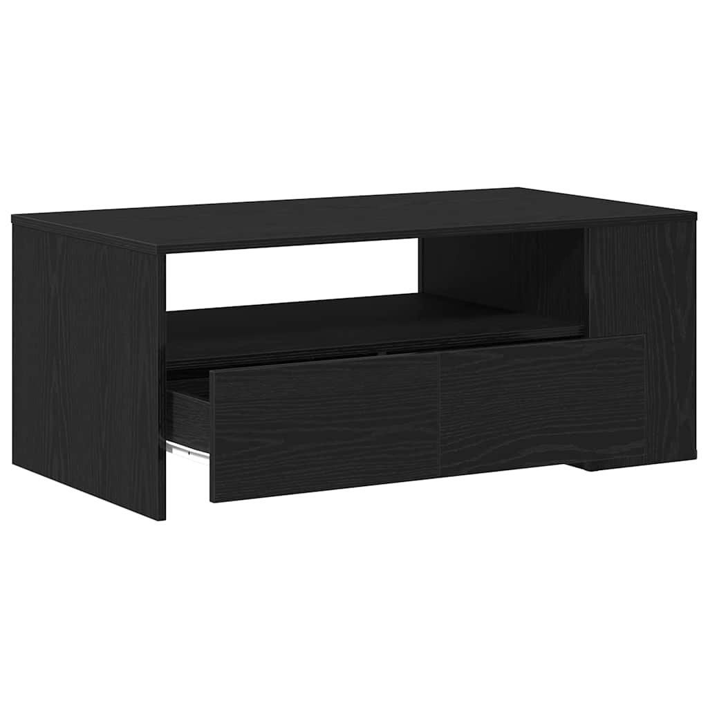 Mesa de centro with Drawer Carvalho preto 102 x 55 x 43,5 cm