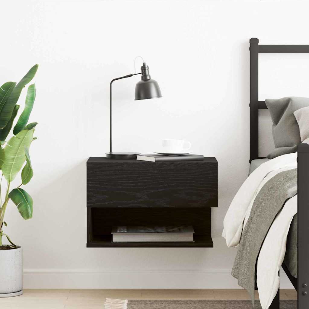 Armário de Cabeceira Carvalho preto 46 x 29.5 x 30 cm