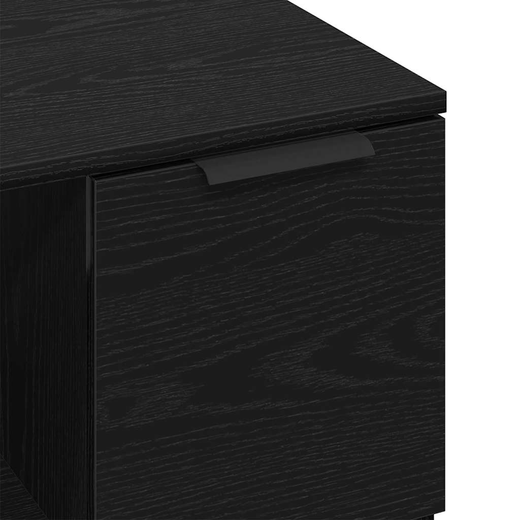 Mesa de centro with Drawer Carvalho preto 50 x 50 x 36 cm