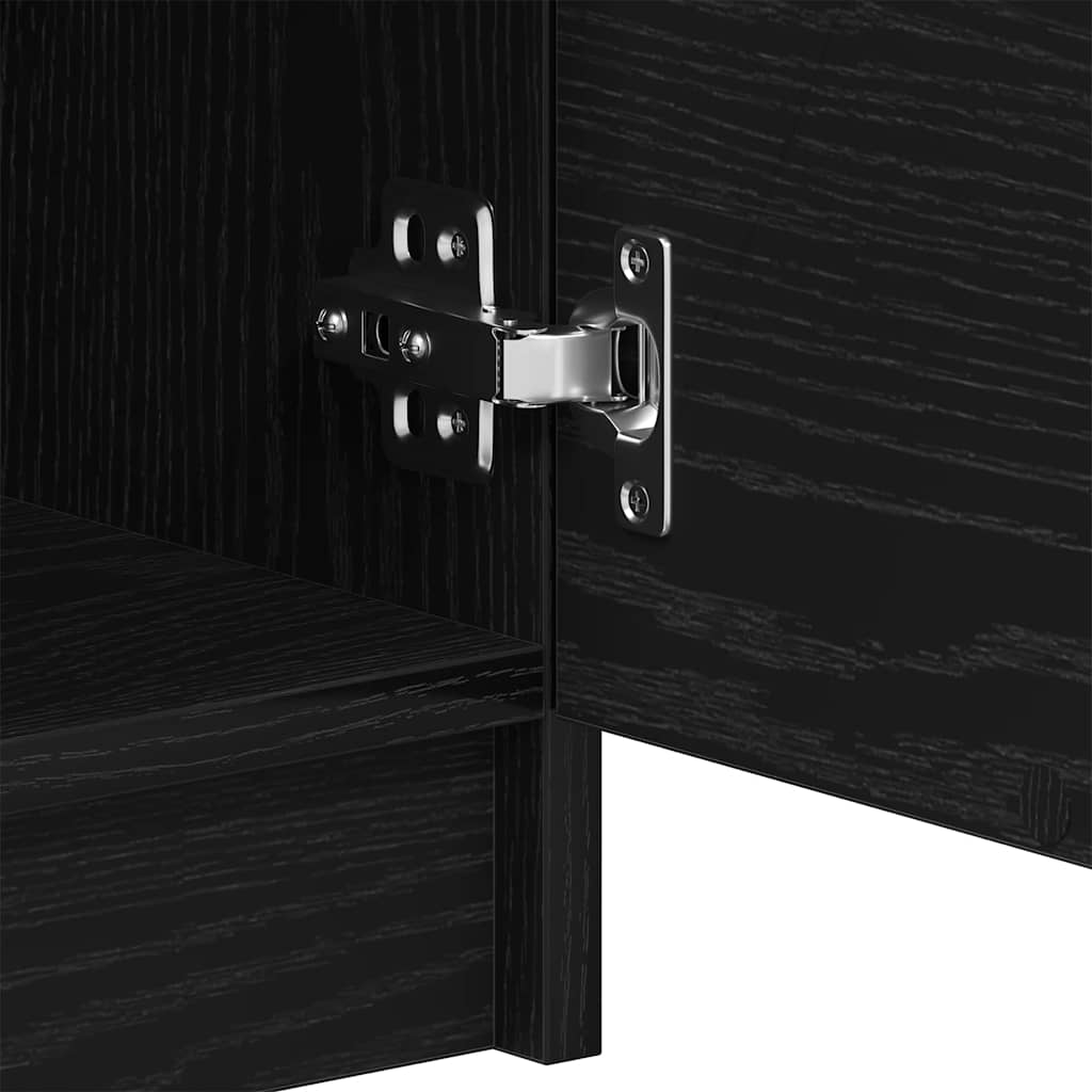 Mesa de centro with Drawer Carvalho preto 50 x 50 x 36 cm