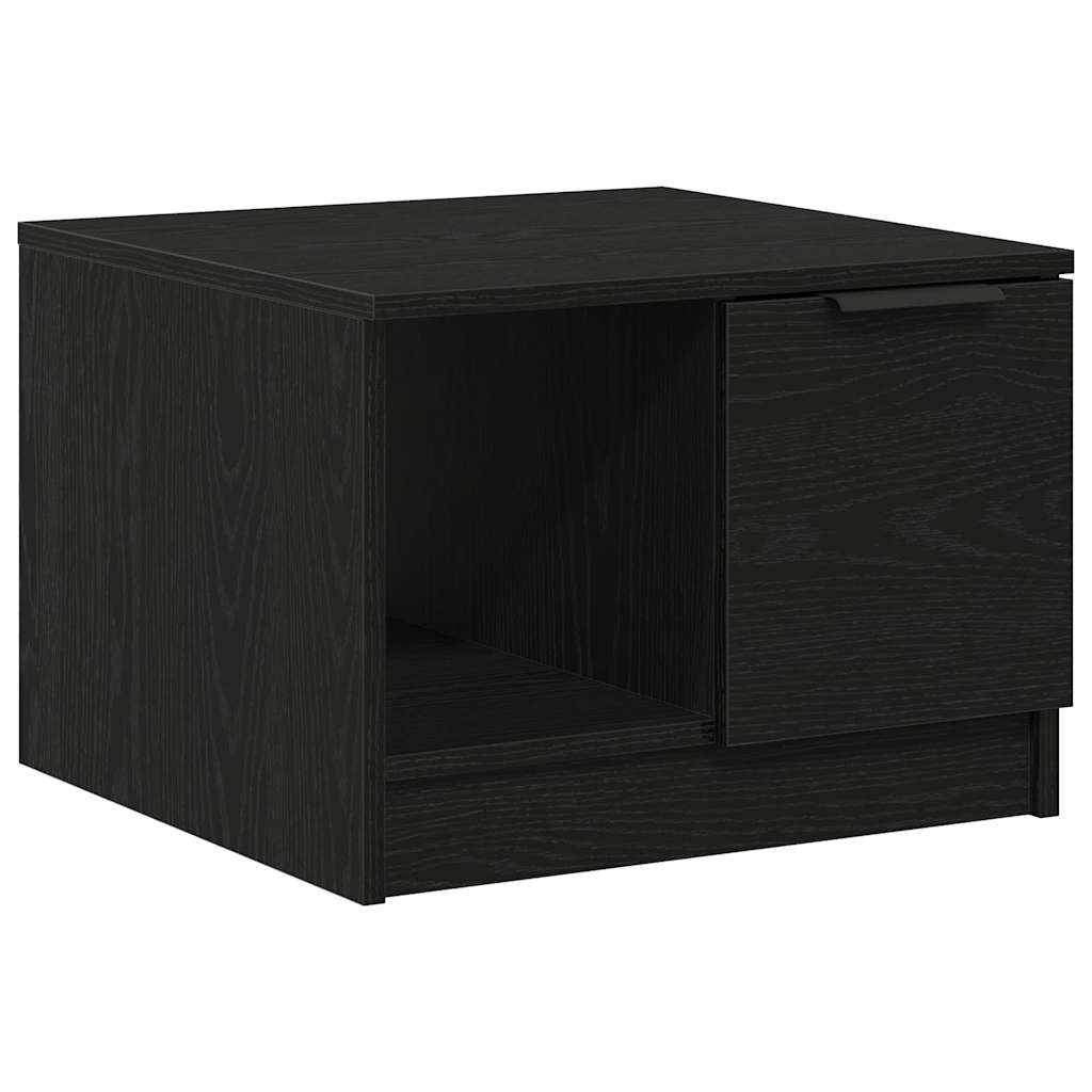 Mesa de centro with Drawer Carvalho preto 50 x 50 x 36 cm