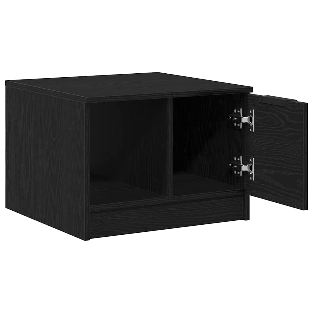 Mesa de centro with Drawer Carvalho preto 50 x 50 x 36 cm