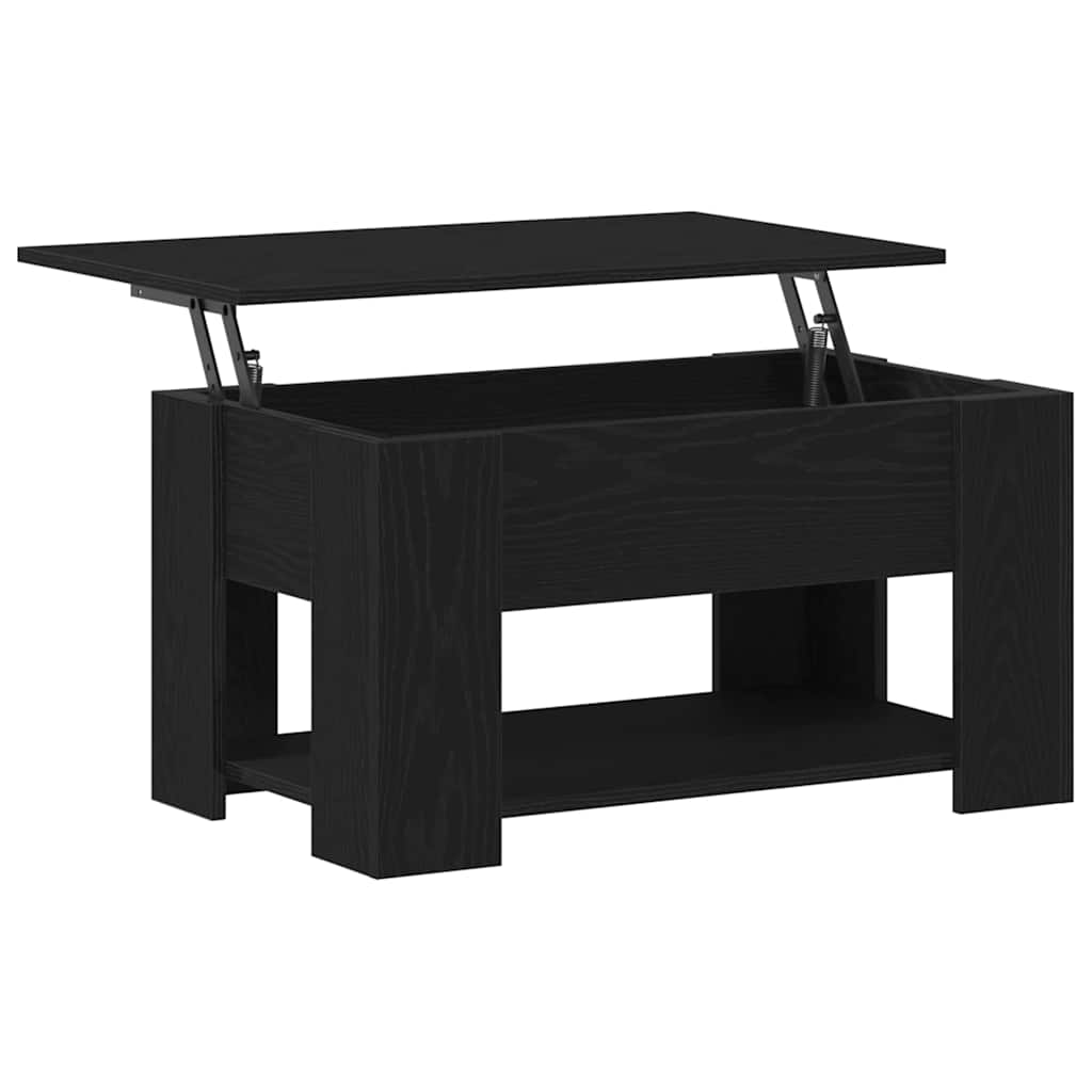 Mesa de centro Carvalho preto 79 x 49 x 41 cm