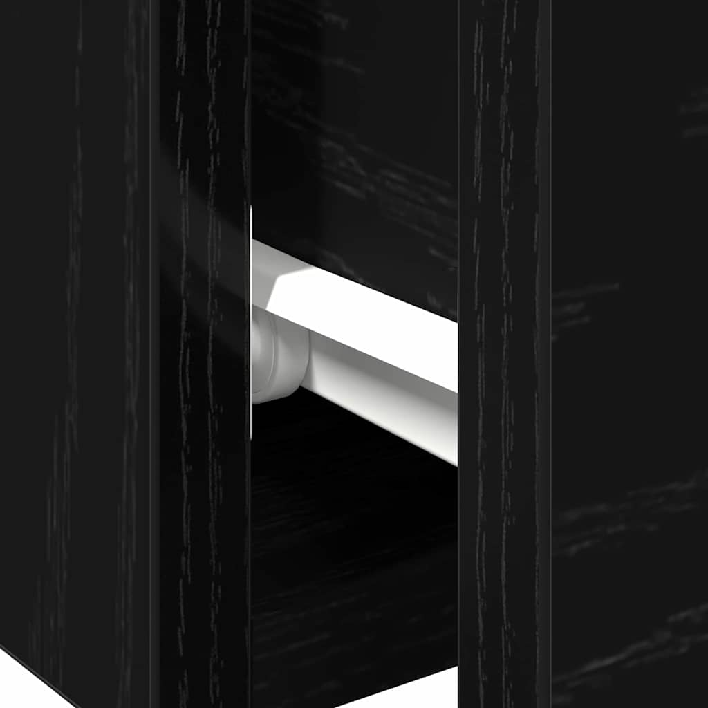 Armário de Parede com gaveta Carvalho preto 68 x 30 x 20 cm