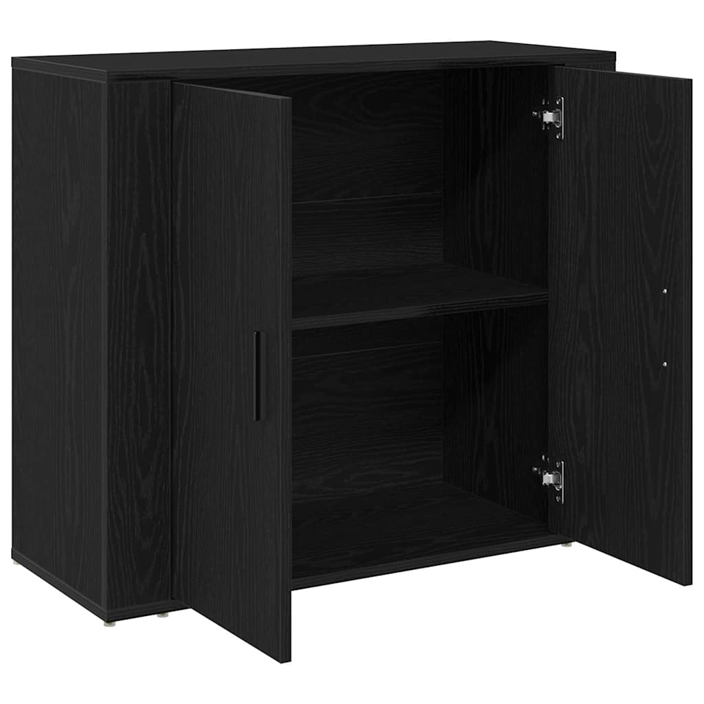 Aparador Carvalho preto 80 x 33 x 70 cm Madeira processada