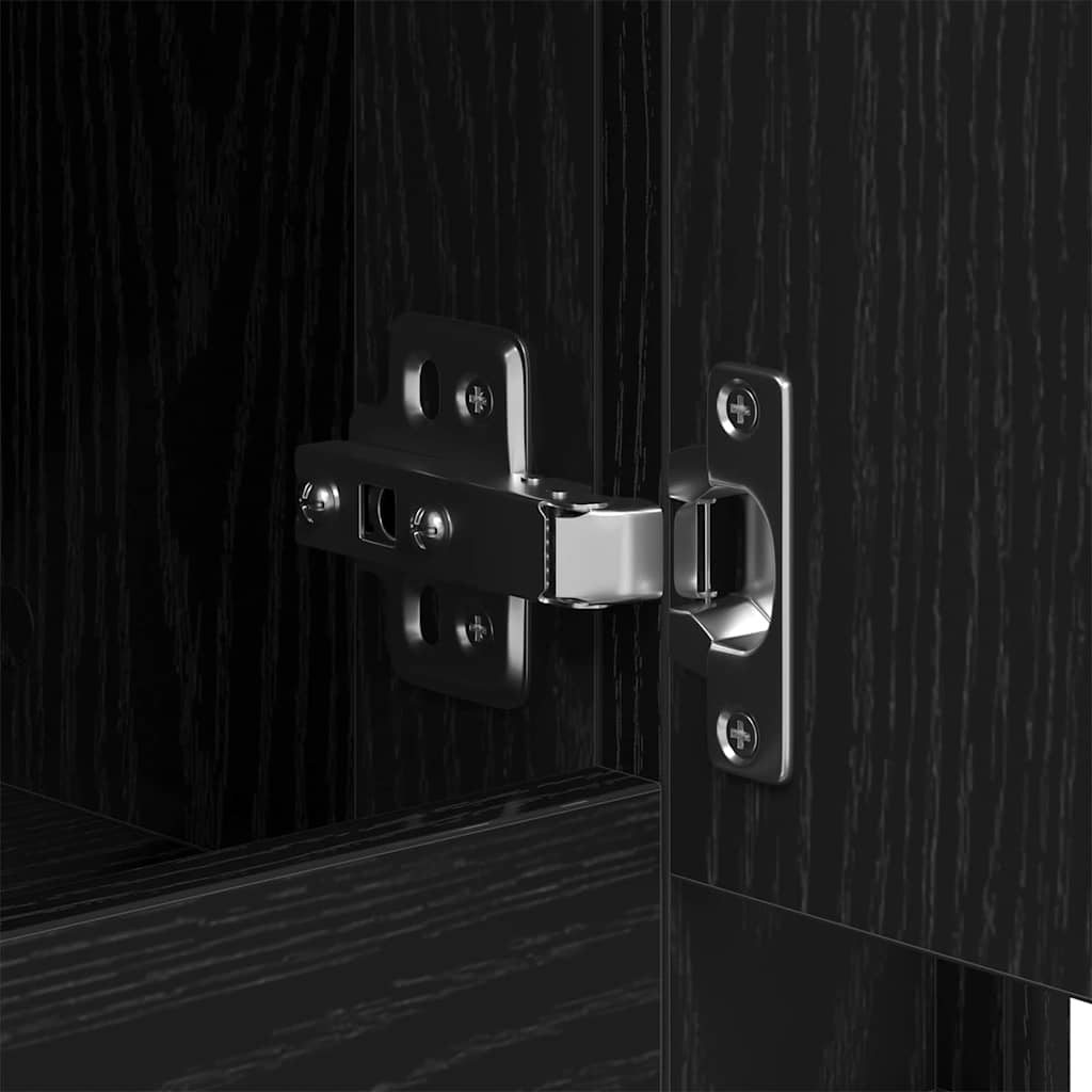 Aparador Carvalho preto 102 x 35 x 60 cm Madeira processada