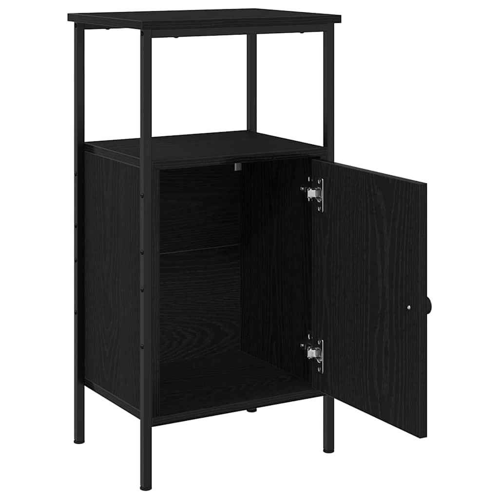 Armário de Cabeceira Carvalho preto 41 x 31 x 80 cm