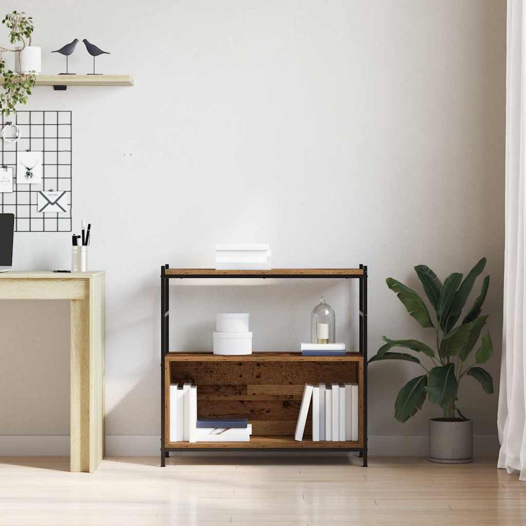 Estante Carvalho fumado 80 x 30 x 78.5 cm Madeira processada