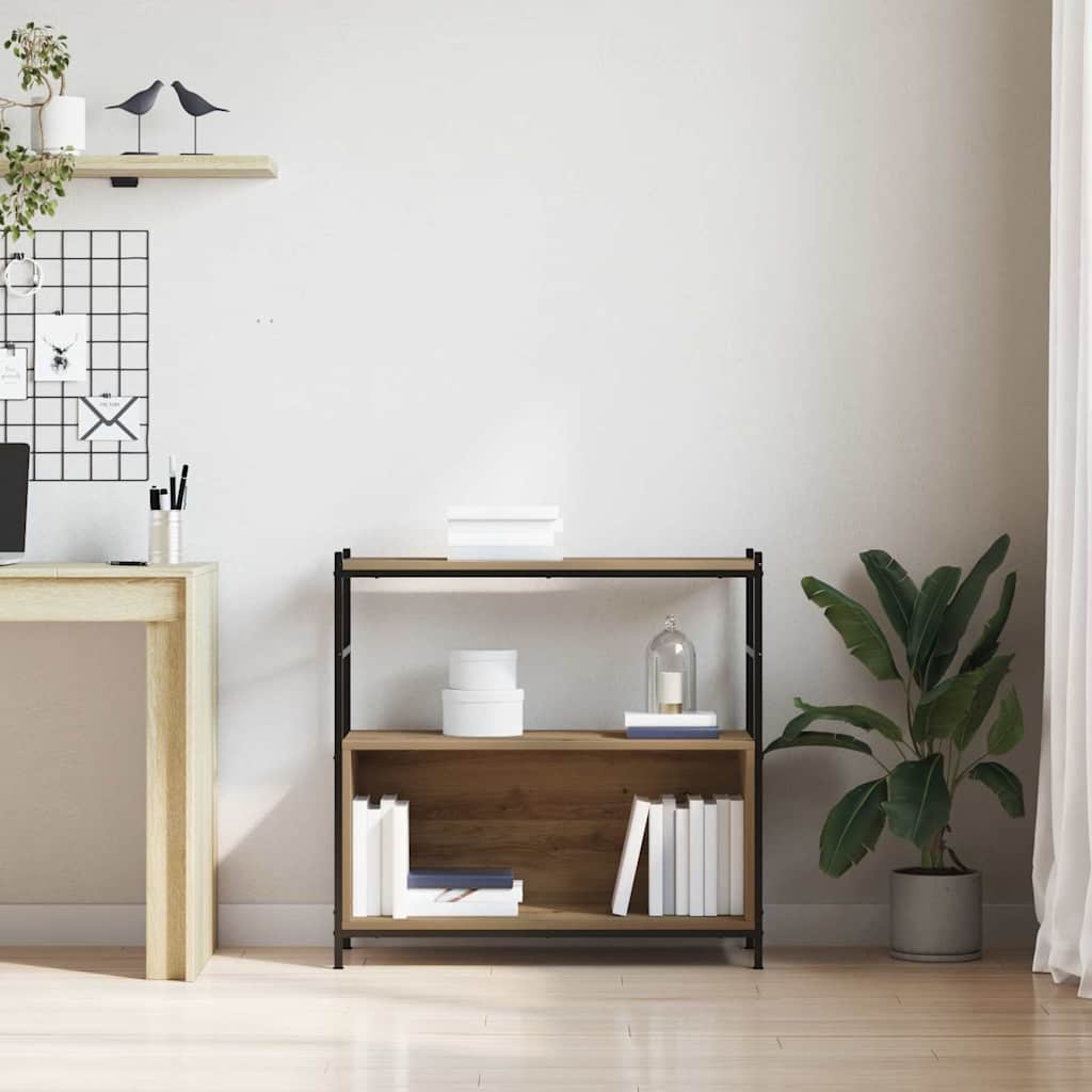 Estante carvalho artisiano 80 x 30 x 78.5 cm Madeira processada