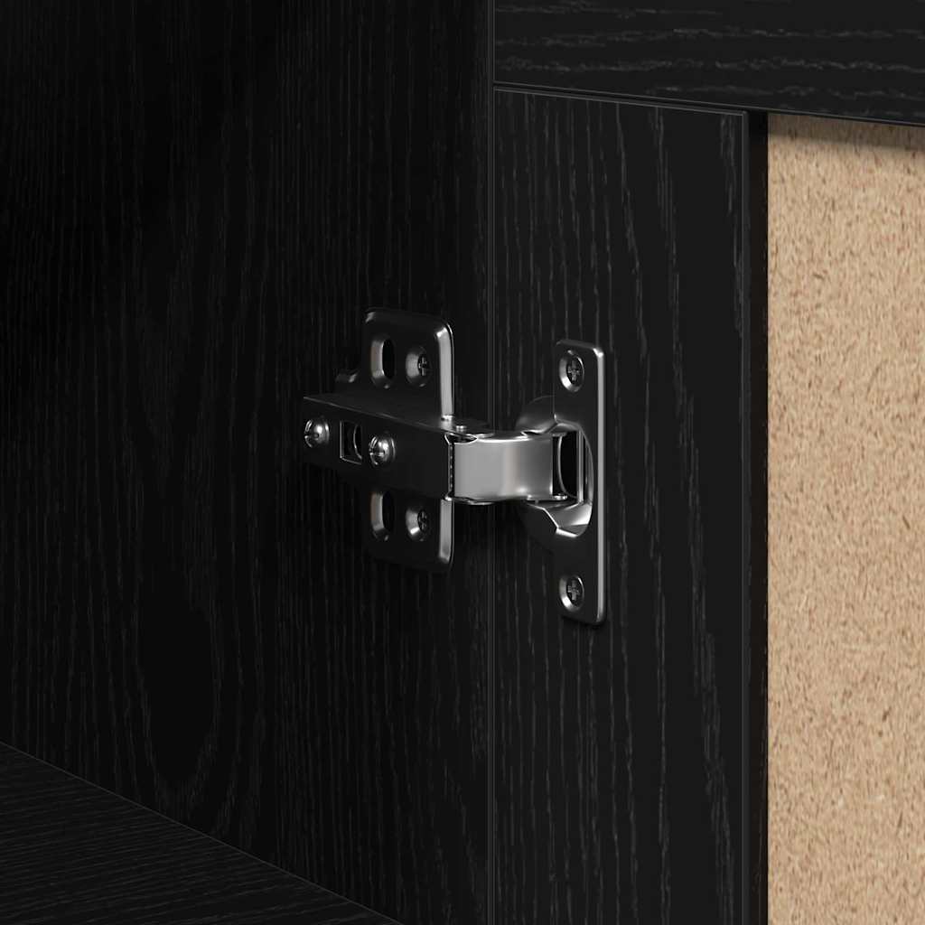 Estante de Parede Carvalho preto 69.5 x 34 x 90 cm