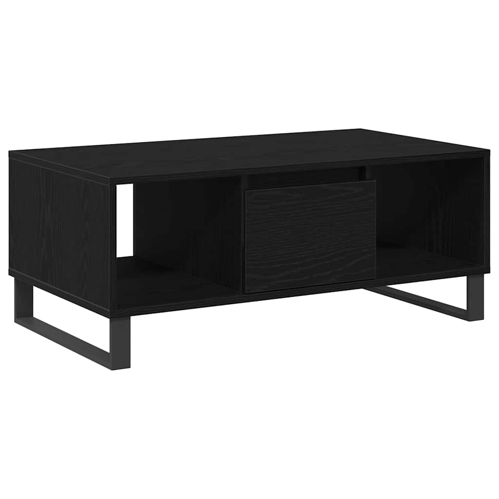 Mesa de Centro with Drawer Carvalho preto 90 x 50 x 36.5 cm