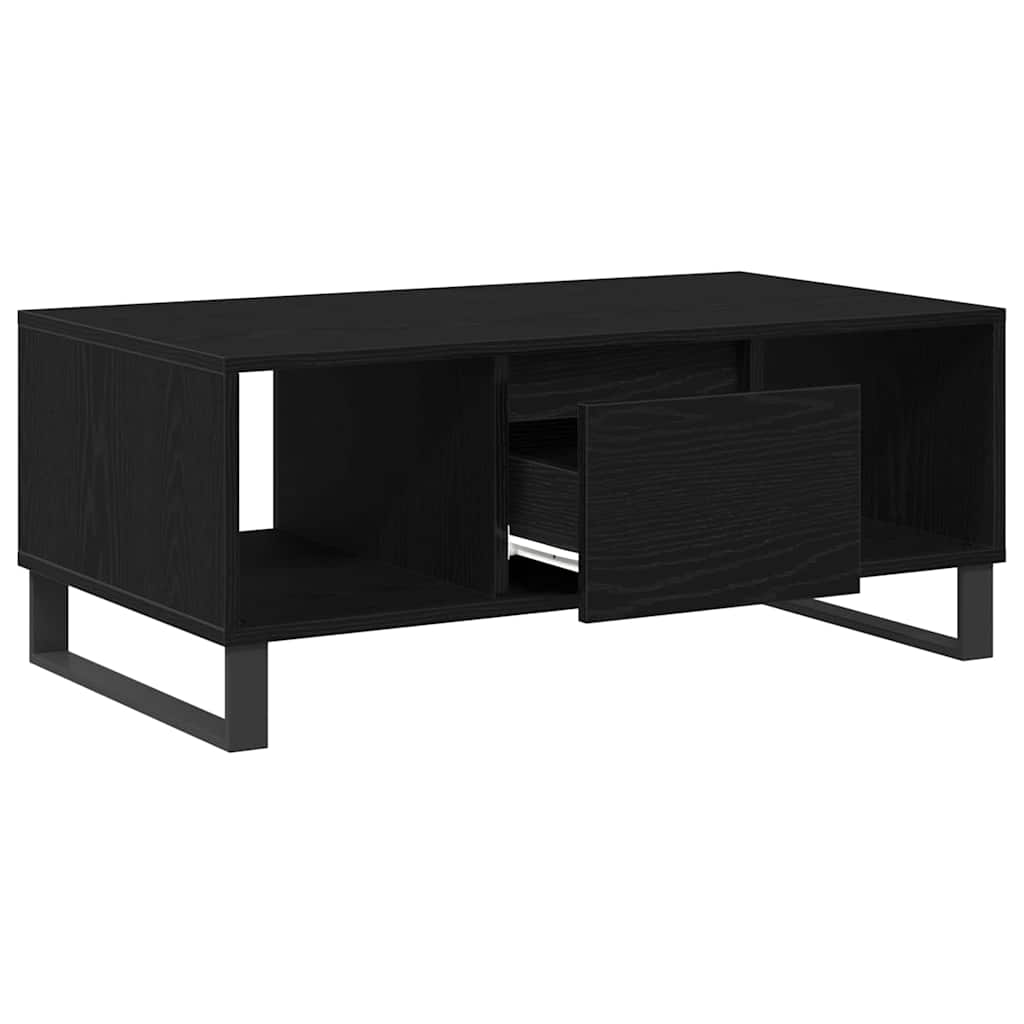 Mesa de Centro with Drawer Carvalho preto 90 x 50 x 36.5 cm