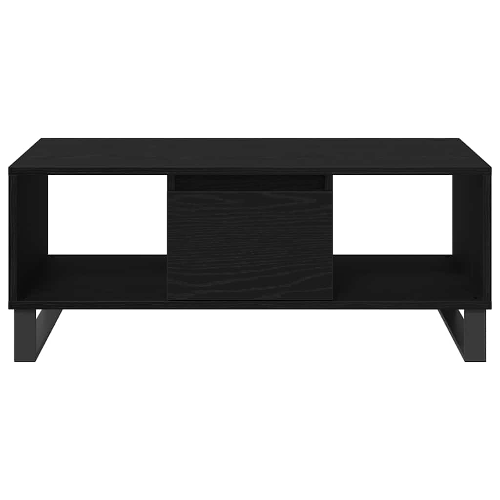 Mesa de Centro with Drawer Carvalho preto 90 x 50 x 36.5 cm